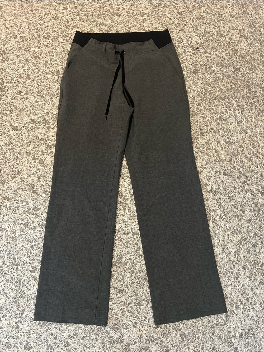 Women’s Athleta Gray Straight Leg Trouser pants size 4T